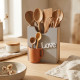 Wooden Utensil Holder
